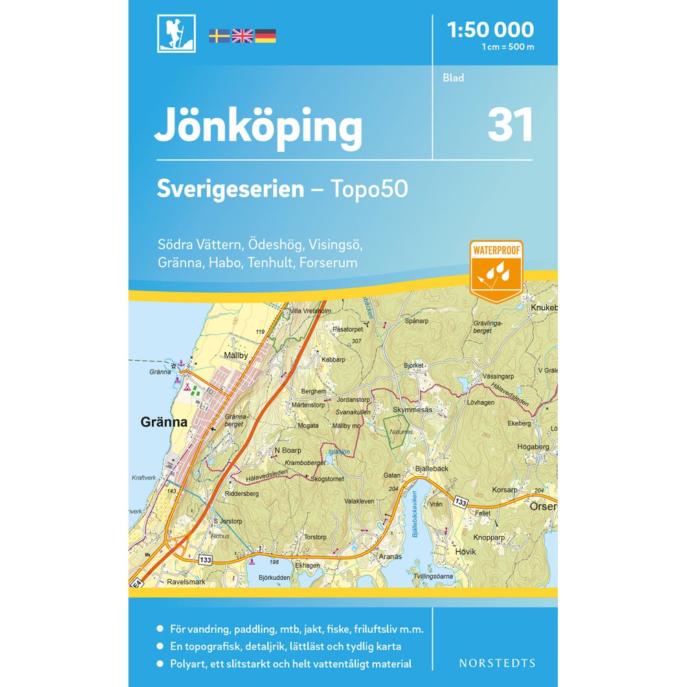 31 Jönköping Sverigeserien 1:50 000